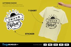 Thank You Lettering Badge Product Image 1