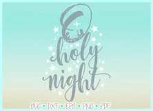 Oh Holy Night Nativity Scene SVG | A Christmas SVG Product Image 2