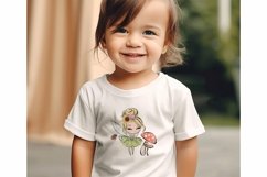 Toddler Girls Boho Shirt Mockup - Kids T-Shirt Mockup JPG Product Image 2