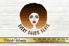 Black Woman SVG Melanin SVG PNG DXF EPS For Cutting Printing Product Image 2