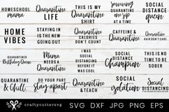 Quarantine SVG Bundle, Social Distancing Shirt Bundle, Product Image 2
