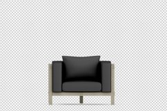 Isometric Arm Chair 3D isolated render Product Image 1