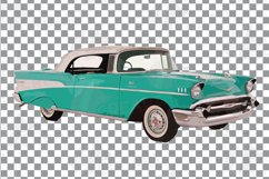 Vintage cars decor clip art. Watercolor classic cars nursery Product Image 10