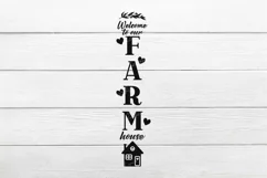 Welcome Porch Sign SVG, Front Porch Sign SVG, Vertical Sign Product Image 2