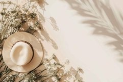 Flatlay photo, tropical holiday with copy space Product Image 1