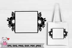 Floral Wreaths SVG, Floral Monograms SVG Product Image 1