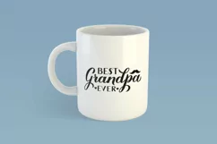 Best Grandpa Ever lettering. Grandparents Day SVG cut file Product Image 2
