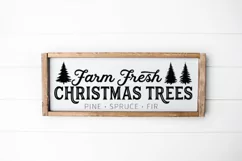 Farm Fresh Christmas Trees SVG - Holiday Decor, farmhouse Product Image 3