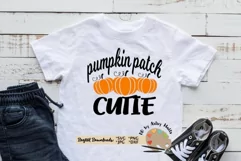 Pumpkin Patch cutie svg, child / baby Halloween shirt svg Product Image 1
