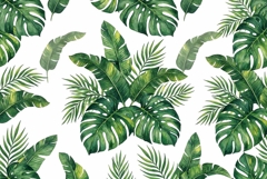watercolor tropical leaf pattern Mother's Day Product Image 1