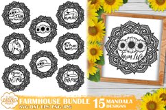 Farmhouse Bundle Mandala, Mandala Bundle, Farmhouse Svg Png Product Image 1