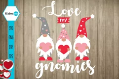 Love My Gnomies, Valentine's Gnomies Svg Product Image 2