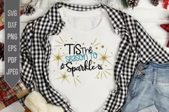 Tis The Season To Sparkle Christmas Svg. Winter Designs Svg. Product Image 1