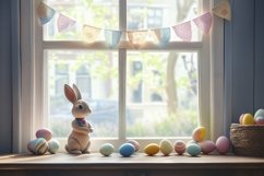 Spring Background, Easter Background, Bunny Background PNG Product Image 1