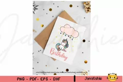 Rainbow Magical unicorn Clip art PNG Product Image 3
