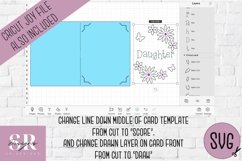 3D Daughter card insert design| Paper cutting | Cricut Card Product Image 2