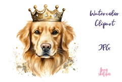 Golden Retriever Birthday Clipart Happy Dog Illustrations Product Image 1