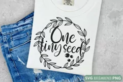 Faith SVG | One Tiny Seed SVG | Religious Quote SVG PNG Product Image 2