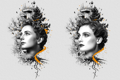 Modern Surreal Portrait Tattoo Design Photo Effect Product Image 6