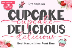 New Update !!! Cupcake Delicious Font Duo 75 Style Product Image 1