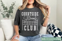 Courtside Social Club SVG | Volleyball SVG | Volleyball PNG Product Image 2