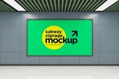 Subway Signage Horizontal Mockup Product Image 1