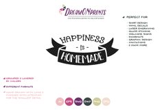 Happiness is Homemade SVG - Kitchen SVG Cut Files Product Image 2