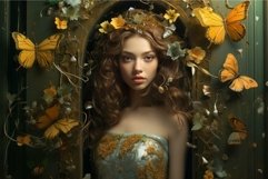 Enchanted forest fairy with butterflies Product Image 1