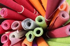 12x Rolled fabric samples found on a market - backgrounds Product Image 2