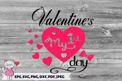 My First Valentines Day SVG, Valentines Day kids SVG, Product Image 3