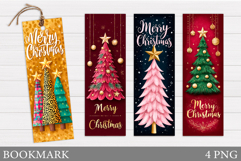 Merry Christmas Bookmark. Christmas Bookmark Sublimation Product Image 1