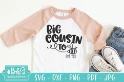 Big Cousin To Be SVG - 2021 New Big Cousin Announcement Product Image 1