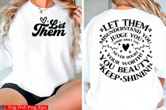 Let Them Positive Motivational Quotes Product Image 3