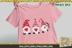 Valentine's Gnomes SVG | Gnomies SVG | Gnomes holding hearts Product Image 2