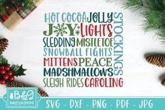 Christmas Subway Art SVG | Farmhouse Christmas Sign SVG Product Image 2