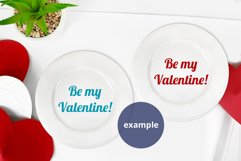 2 White Plates Mockup Valentine's Day, PSD mock up full wrap Product Image 4