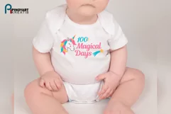 100 Magical Days Svg | Baby Svg | Baby Milestone Svg Product Image 2