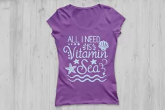 All I Need is Vitamin Sea Svg, Summer Svg, Vacation Svg. Product Image 2