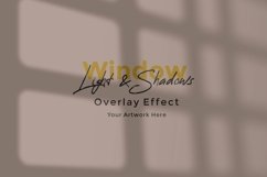 Window Sunlight Shadow Overlay Effect Mockup Product Image 1