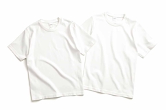 Two White T-shirts Mockup Product Image 1