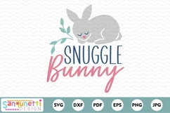 Snuggle Bunny | Spring rabbit SVG Product Image 2