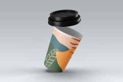 Glass with a straw, mock-up. Product Image 3