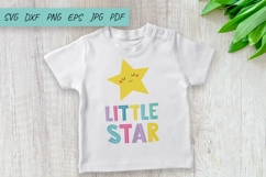 Baby SVG, LITTLE STAR SVG CUT FILE, Nursery SVG Product Image 1