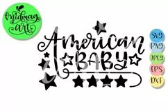 American baby svg, 4th of july svg Product Image 2