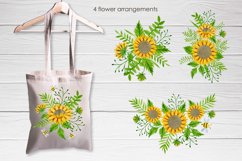 Watercolor sunflowers Product Image 5