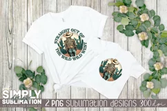 Straight Out of the Wild Wild West Sublimation Design | Png Product Image 3