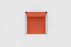 Isometric Arm Chair 3D isolated render Product Image 1