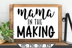 Mama In The Making For New Mom Baby Announcement SVG Product Image 1