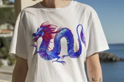 Dragon. T-shirt sublimation. Png, jpg Product Image 2