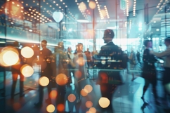 Office Party with Blurred Background Wallpaper Product Image 1